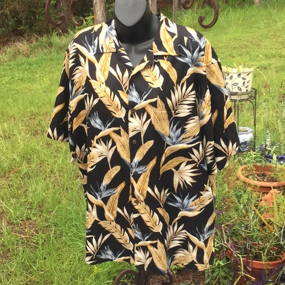 🌴NWOT Jos.A.Bank Mens Unisex Hawaiian Style Sz Med 100% Silk Shirt Must Have🌴 - Picture 7 of 10